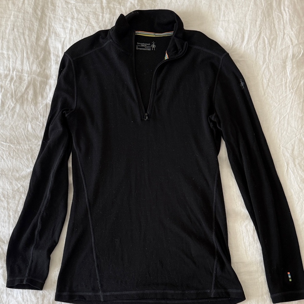 Smartwool Men’s Black Quarter-Zip Pullover